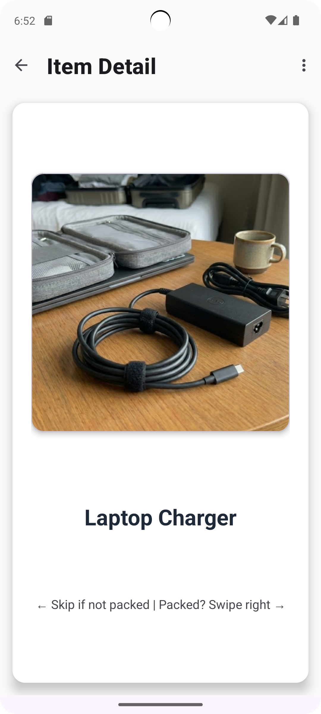 PicPack App - Item Photo and Details